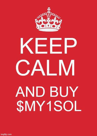 Just bought $MY1Sol