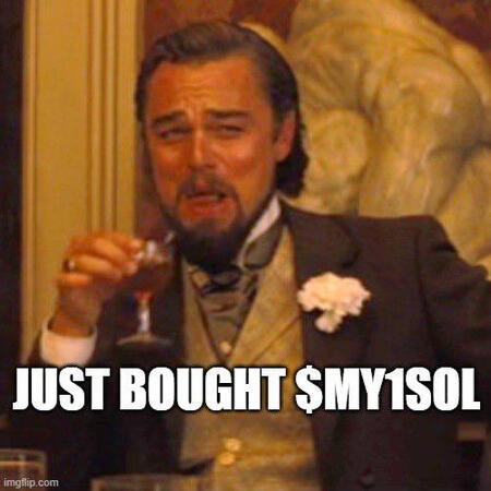Just bought $MY1Sol