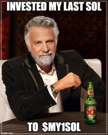 Just bought $MY1Sol
